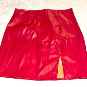 Windsor Red Mini Skirt